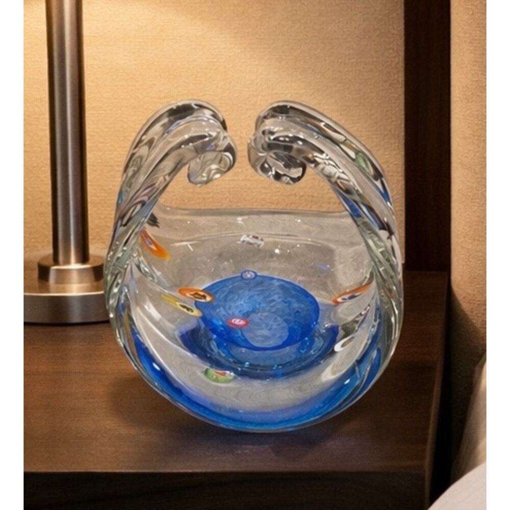 Murano Millefiori Split Handle Dish